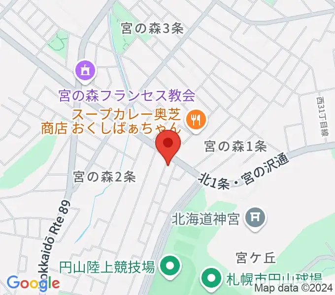 ラジオカロスサッポロの地図