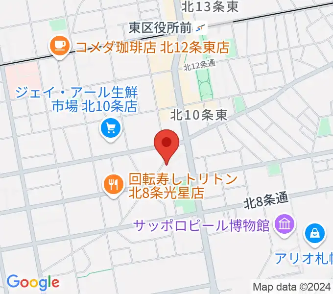 さっぽろ村ラジオの地図