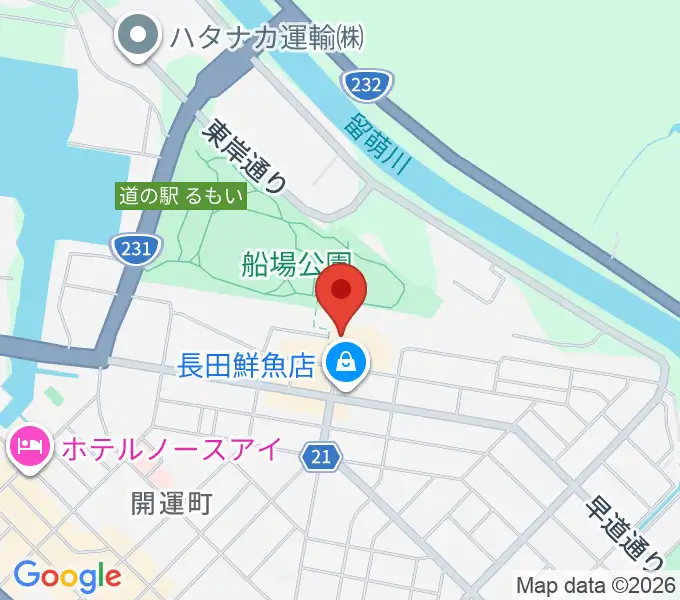 エフエムもえるの地図