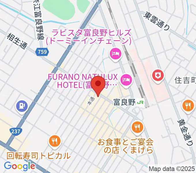 ラジオふらのの地図