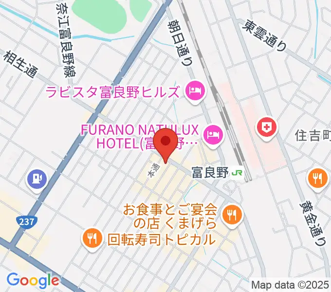 ラジオふらのの地図