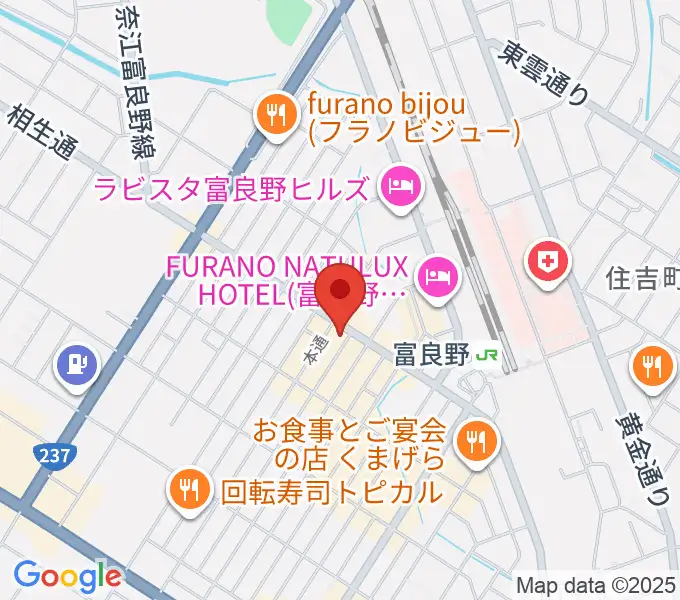 ラジオふらのの地図