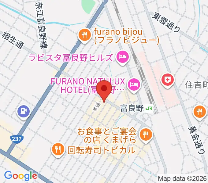 ラジオふらのの地図