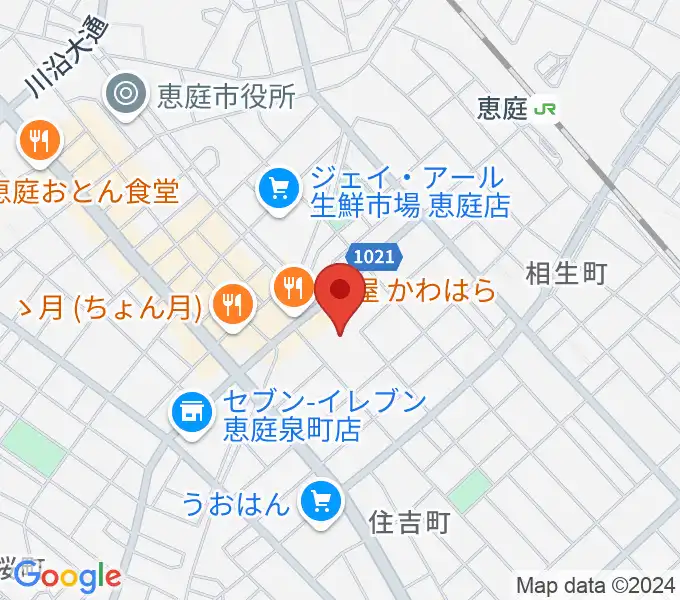 e-niwa（いーにわ）の地図