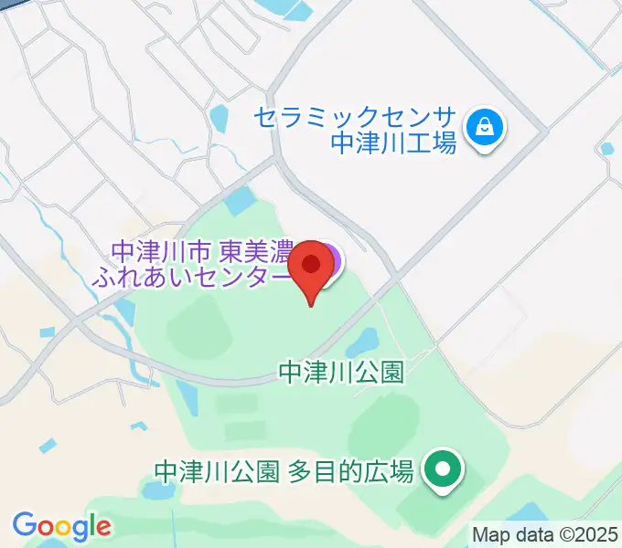 東美濃ふれあいセンターの地図