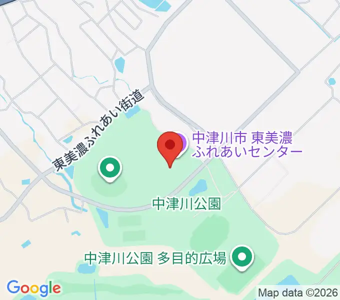 東美濃ふれあいセンターの地図