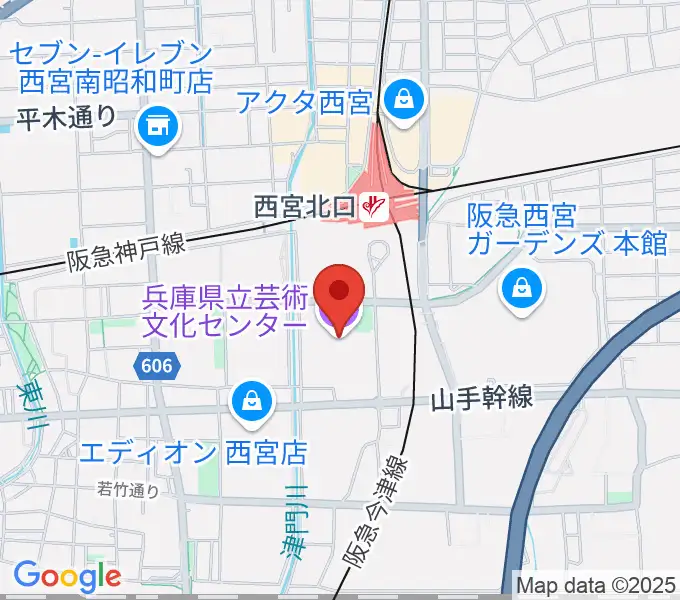 兵庫県立芸術文化センター KOBELCO大ホールの地図