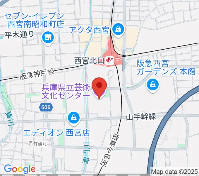 兵庫県立芸術文化センター KOBELCO大ホールの地図