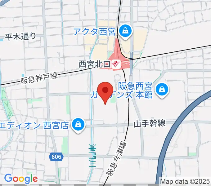 兵庫県立芸術文化センター 阪急中ホールの地図