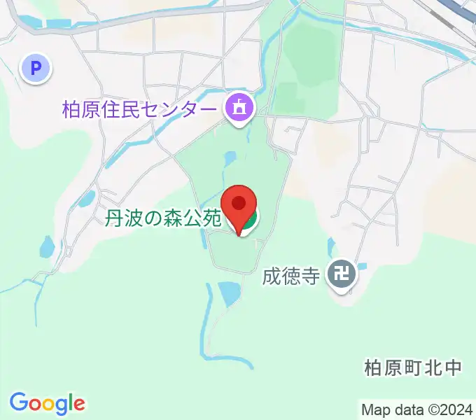 丹波の森公苑ホールの地図