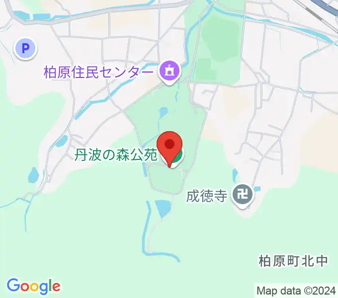 丹波の森公苑ホールの地図