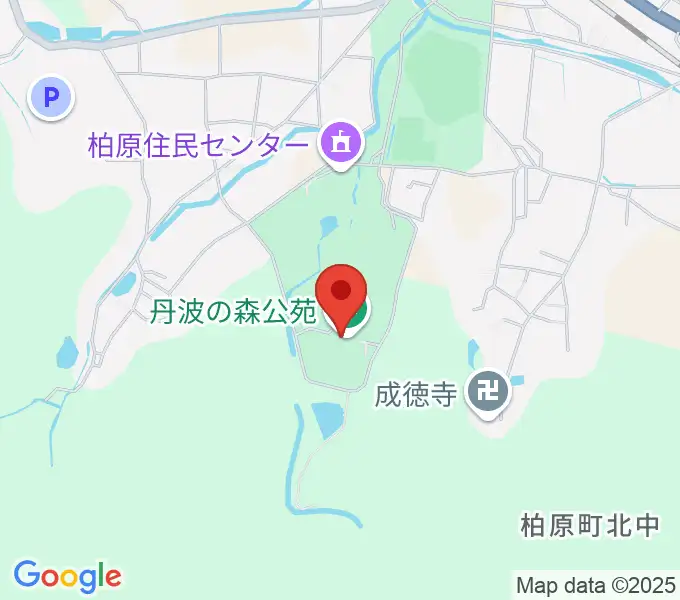 丹波の森公苑ホールの地図