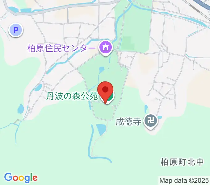 丹波の森公苑ホールの地図