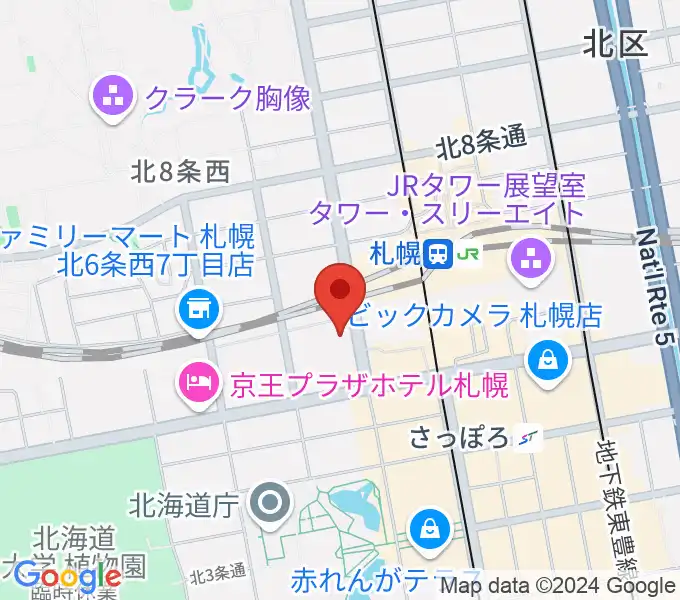 札幌センター ヤマハミュージックの地図