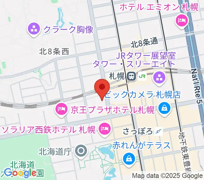 札幌センター ヤマハミュージックの地図