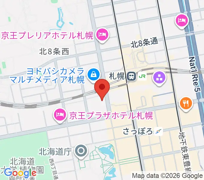 札幌センター ヤマハミュージックの地図