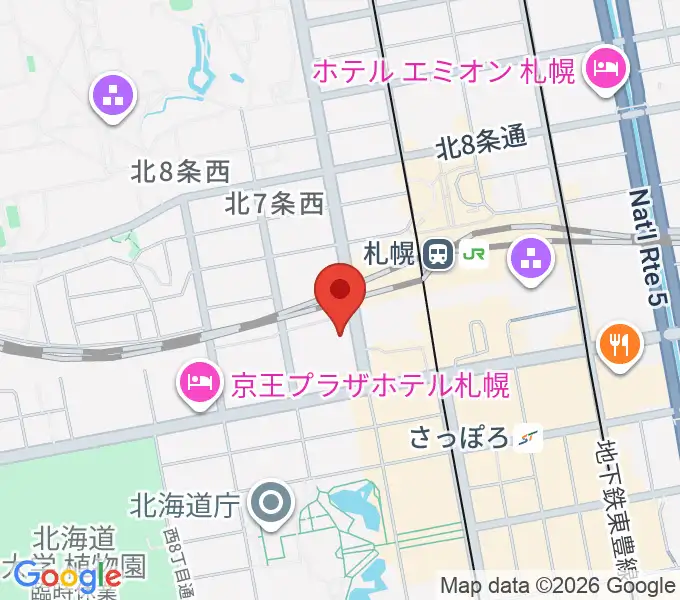 札幌センター ヤマハミュージックの地図