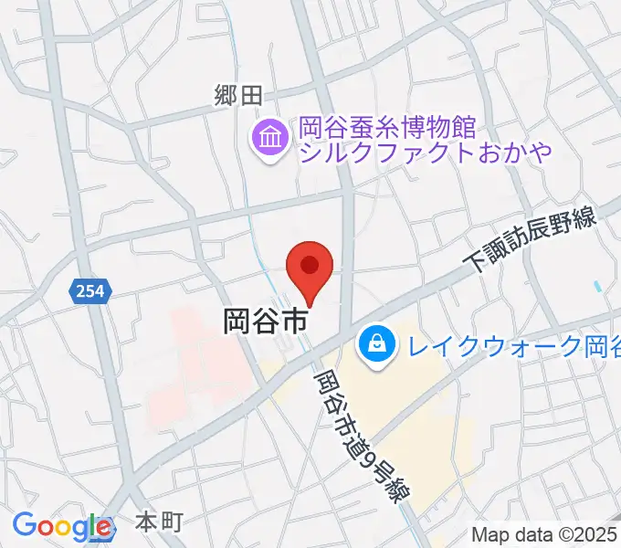 カノラホール 岡谷市文化会館の地図