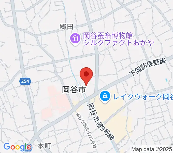 カノラホール 岡谷市文化会館の地図