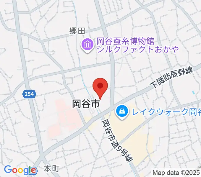 カノラホール 岡谷市文化会館の地図