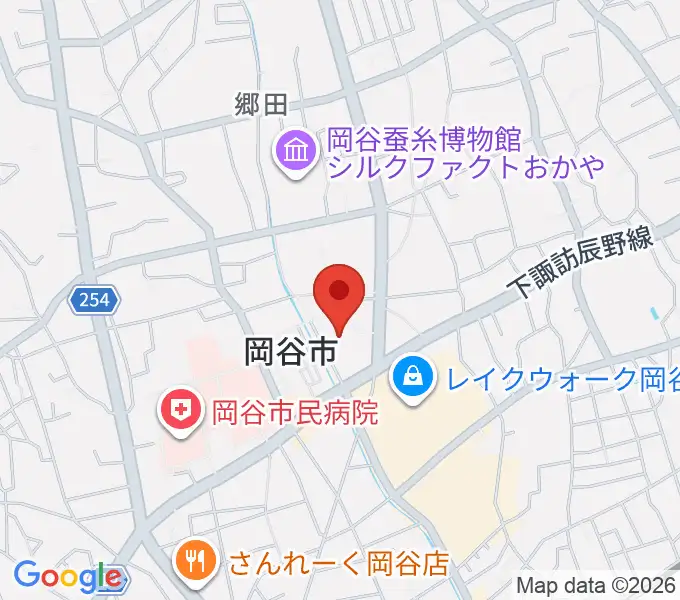 カノラホール 岡谷市文化会館の地図