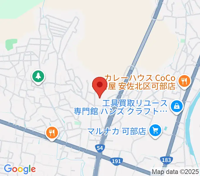 安佐北区民文化センターの地図