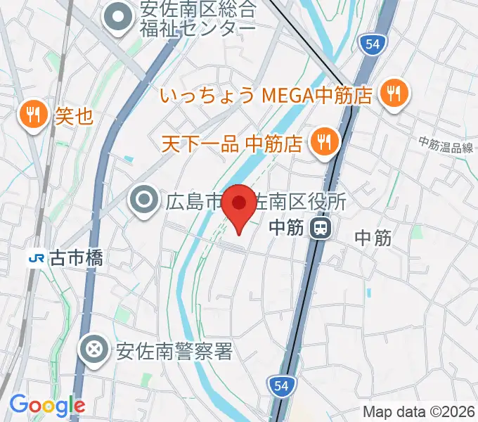 マエダハウジング安佐南区民文化センターの地図