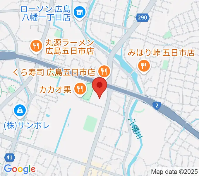 広島市佐伯区民文化センターの地図
