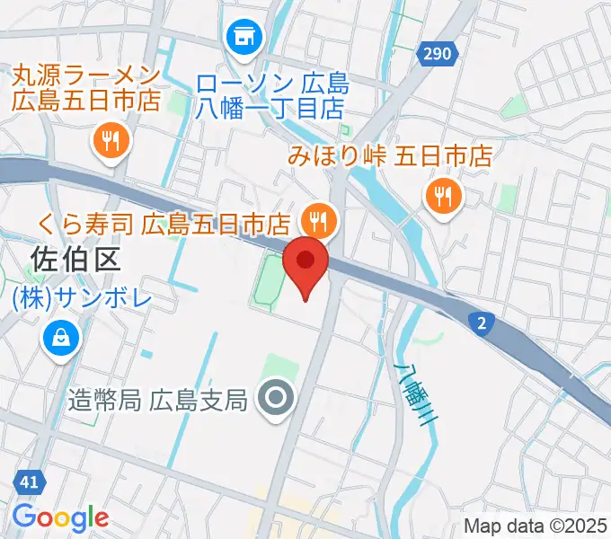 広島市佐伯区民文化センターの地図