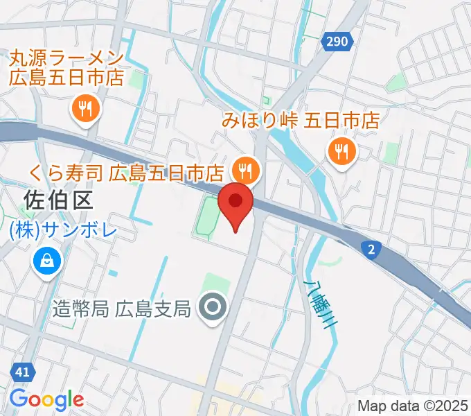 広島市佐伯区民文化センターの地図