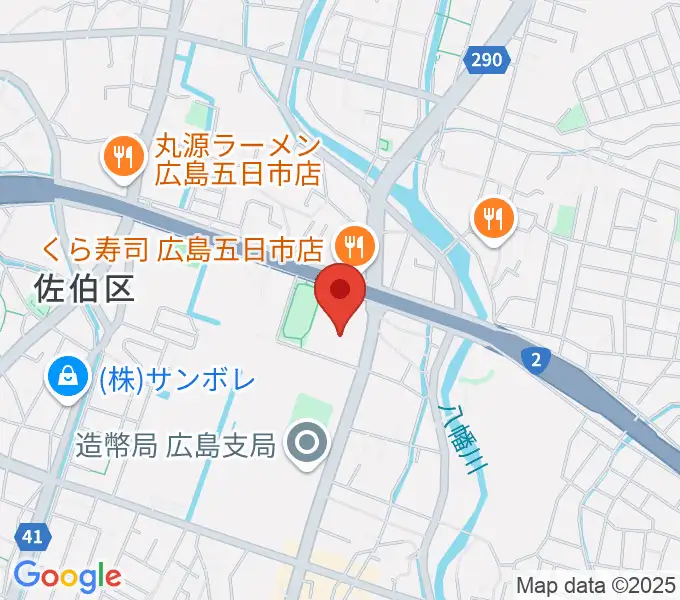 広島市佐伯区民文化センターの地図