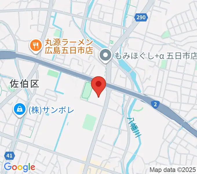 広島市佐伯区民文化センターの地図