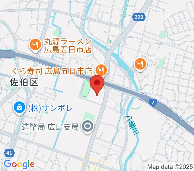 広島市佐伯区民文化センターの地図