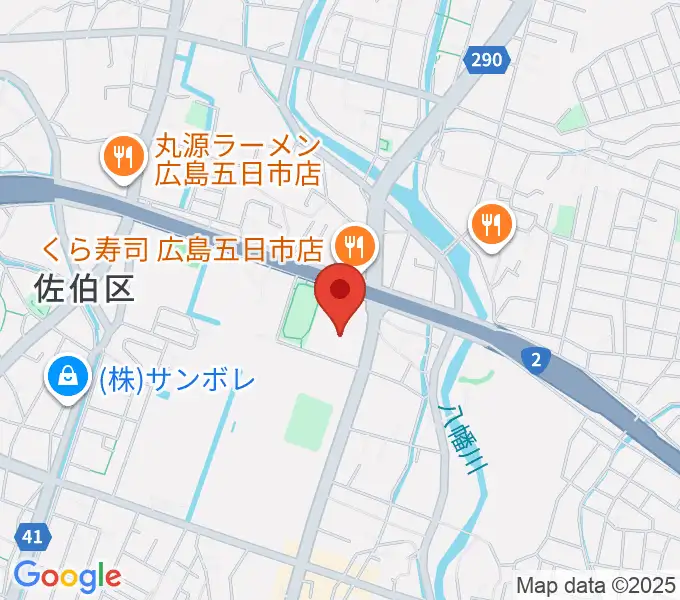 広島市佐伯区民文化センターの地図