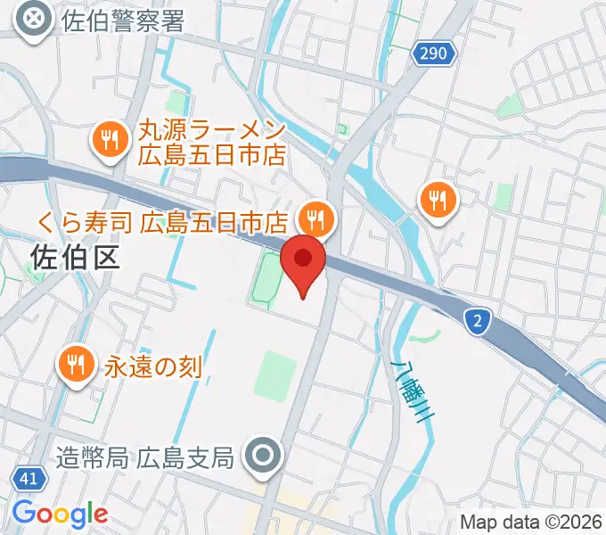 広島市佐伯区民文化センターの地図