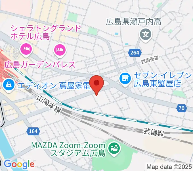 広島市東区民文化センターの地図