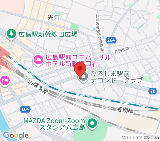 広島市東区民文化センターの地図