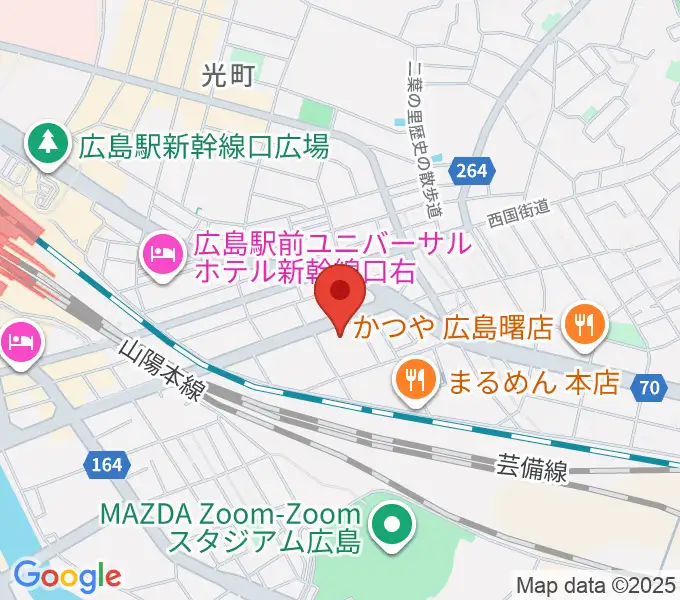 広島市東区民文化センターの地図