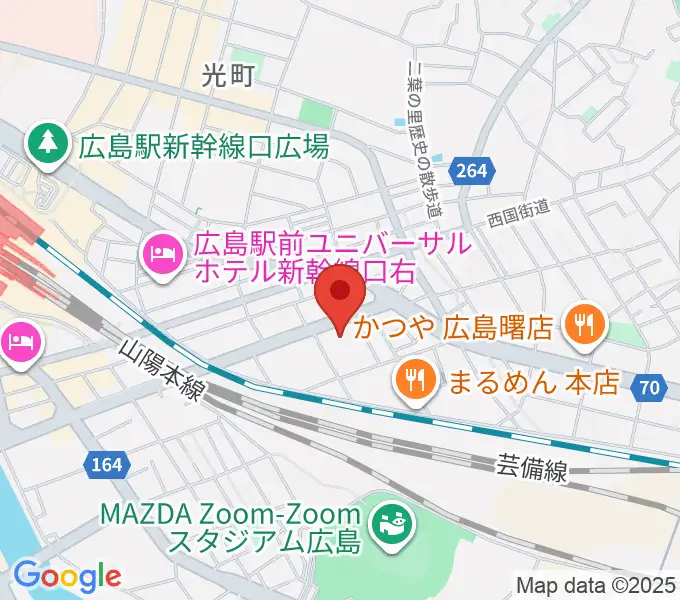 広島市東区民文化センターの地図