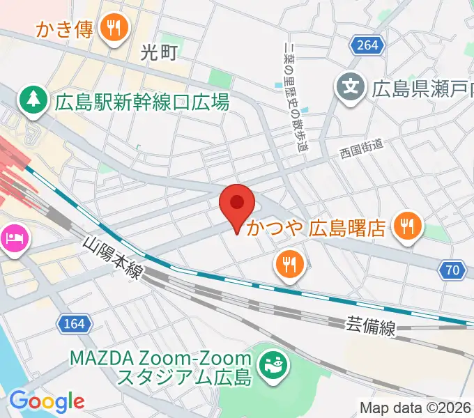 広島市東区民文化センターの地図