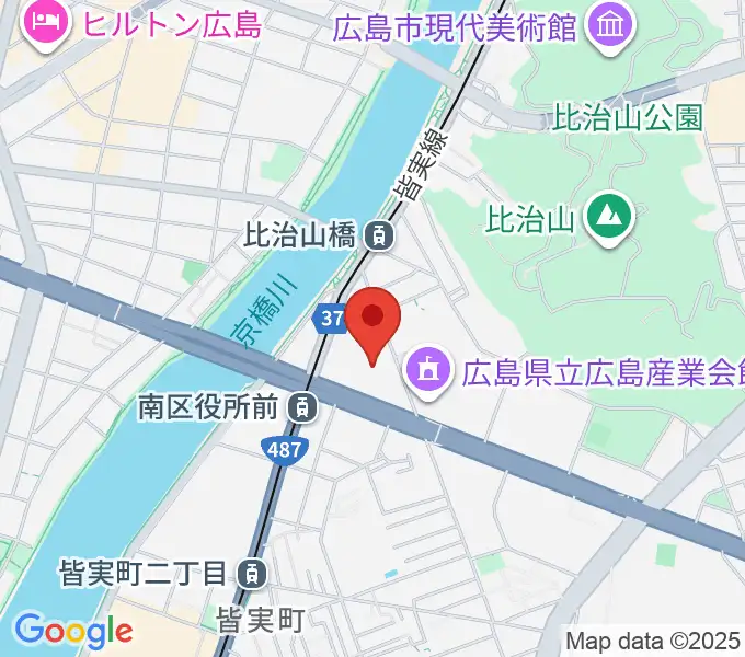 広島市南区民文化センターの地図