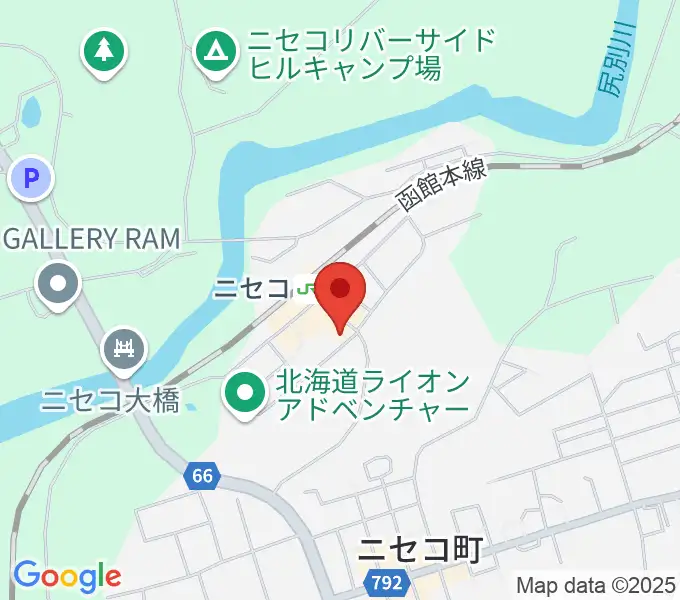 ラジオニセコの地図