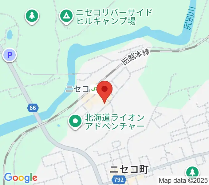 ラジオニセコの地図