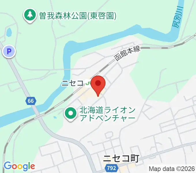 ラジオニセコの地図