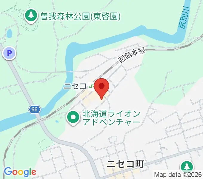ラジオニセコの地図