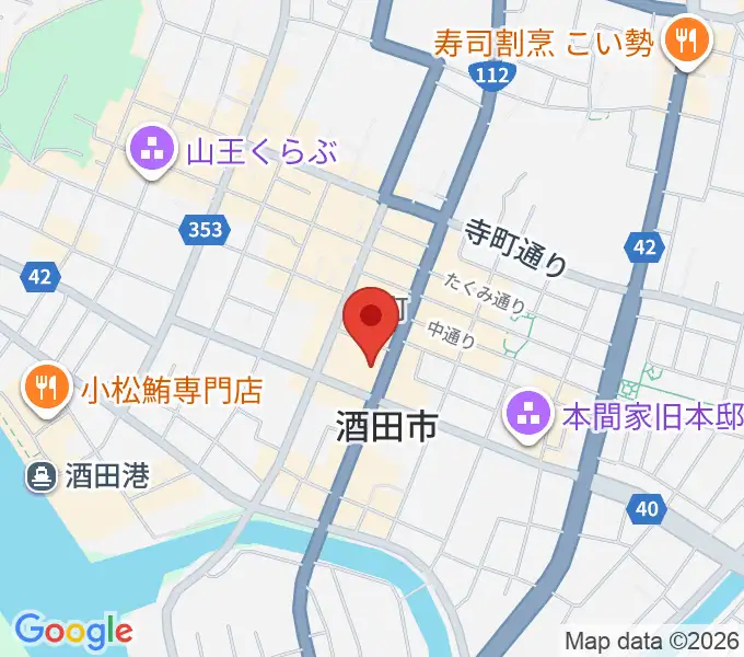 酒田FMハーバーRADIOの地図