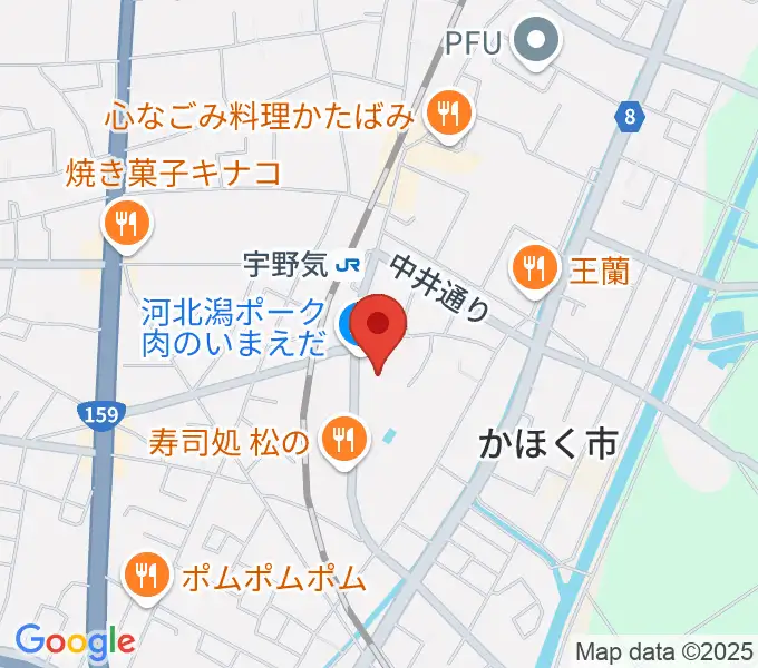 開進堂楽器 MPC宇ノ気の地図