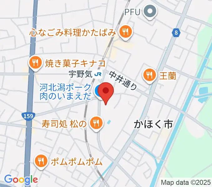 開進堂楽器 MPC宇ノ気の地図