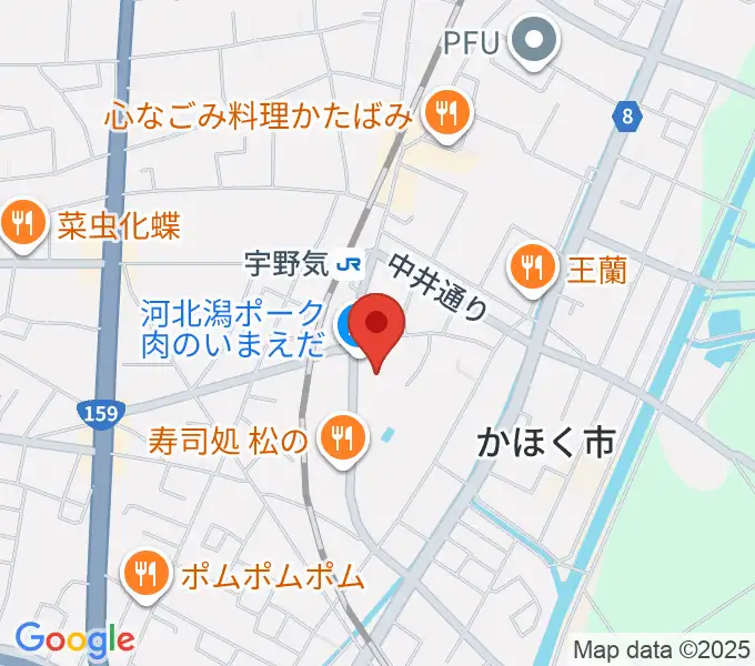 開進堂楽器 MPC宇ノ気の地図