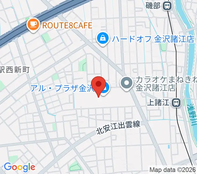 開進堂楽器 MPC諸江の地図